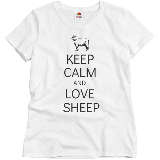 Keep calm love sheep