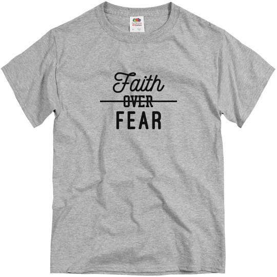 Khaki tee w/black verbiage 