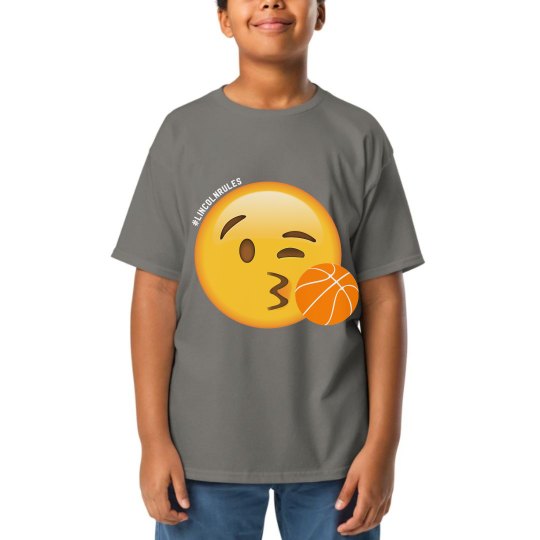 KIDS: Lincoln Rules Basketball (dark colored tees)
