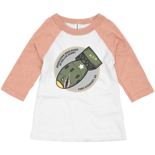 KIDS MORTAR LOGO RAGLAN PERSONALIZED SHIRT