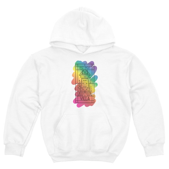 Kids Villa Rainbow Paint Logo Hoodie Kids Villa Rainbow Paint Logo Hoodie
