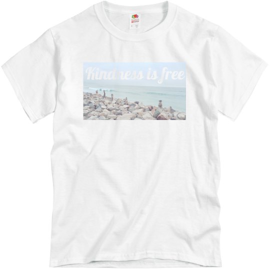 Kindness is free Beach rocks