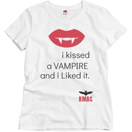 kissed a vampire tshirt kissed a vampire tshirt
