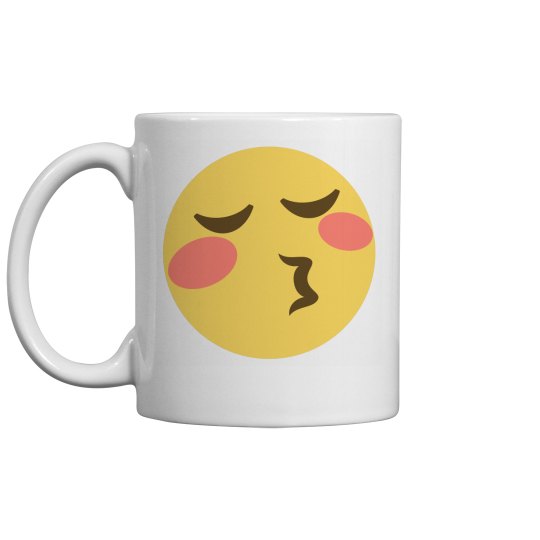 Kissing Face with Closed Eyes Coffee Mug