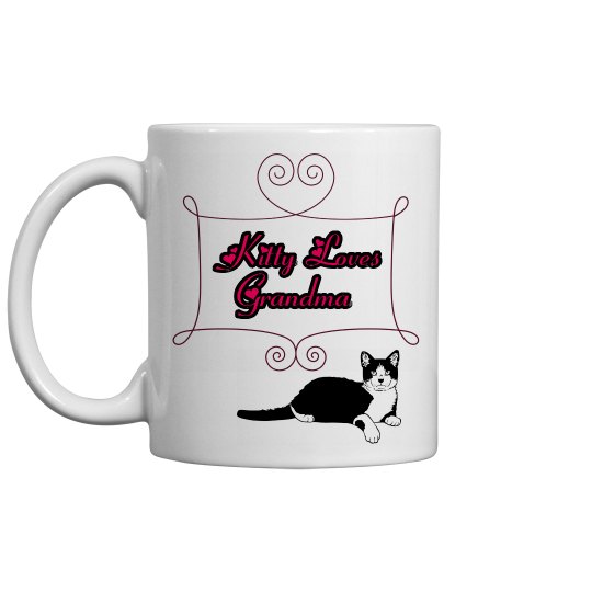 Kitty loves grandma - Coffee mug 