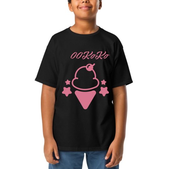 koko ice cream youth tee- pink