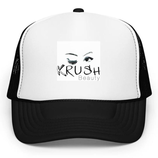 Krush Beauty Trucker B&W Krush Beauty Trucker B&W