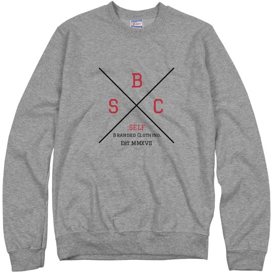 L Gray Red Blk SBC Sweat Shirt