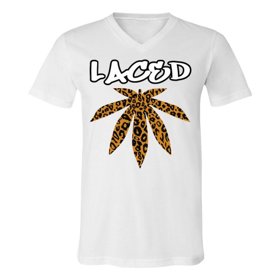 LACED V NECK