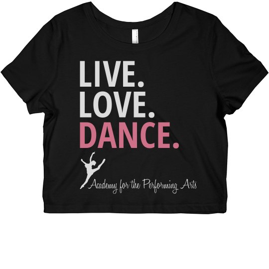 Ladies Live Love Dance Crop APA Ladies Live Love Dance Crop APA