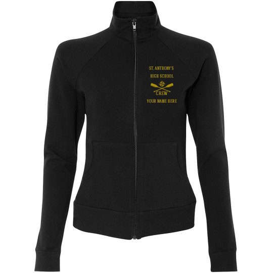 LADIES PERSONALIZED PRACTICE JACKET BOAT ON BACK