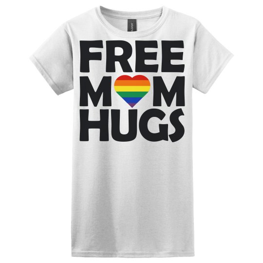 Ladies Relaxed Fit Basic Tee Free Mom Hugs