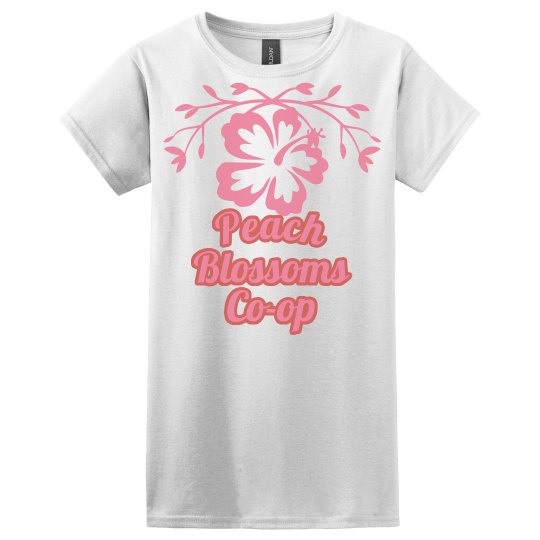 Ladies Relaxed Fit Peach Blossom Shirt