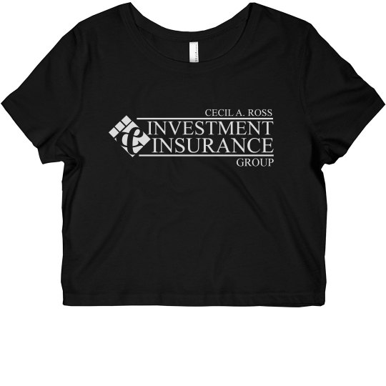 Ladies Slim Fit Crop Top Tee