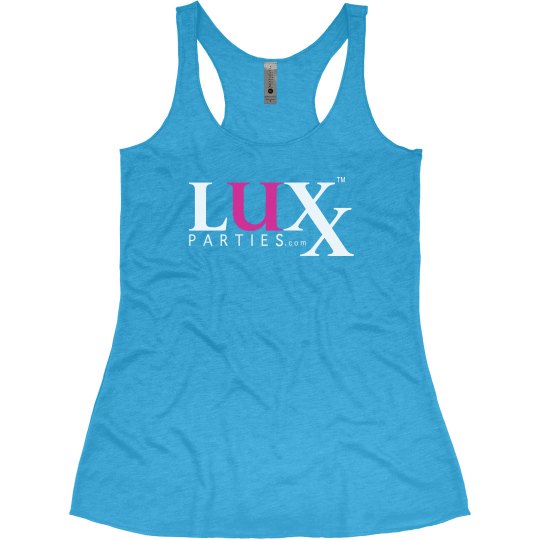 LADIES SLIM FIT SOFT RACERBACK TRIBLEND-TURQUOISE