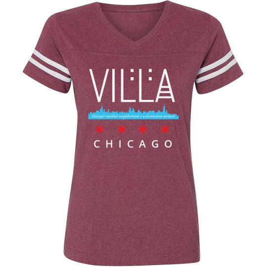 Ladies Villa/Chicago Vintage Sports Tee Ladies Villa/Chicago Vintage Sports Tee