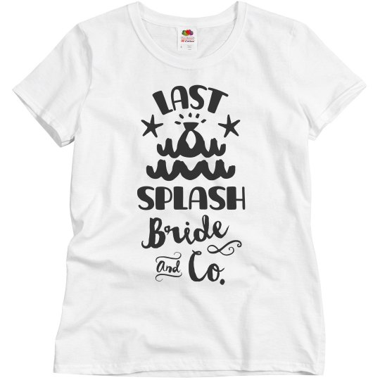 Last splash for bride