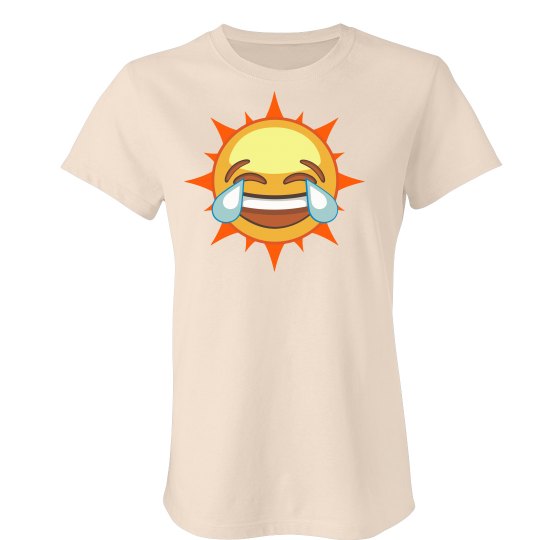 Laugh Sun Emoji T-Shirt