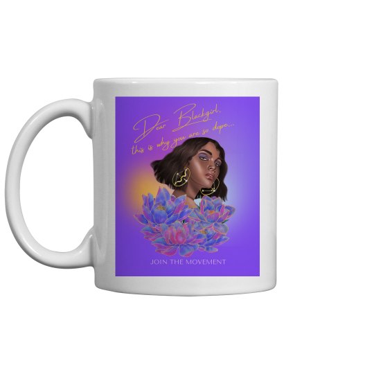 Lavender Luxe: Empowering Black Beauty Coffee Mug