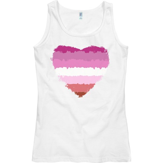 Lesbian Pride Heart Lesbian Pride Heart