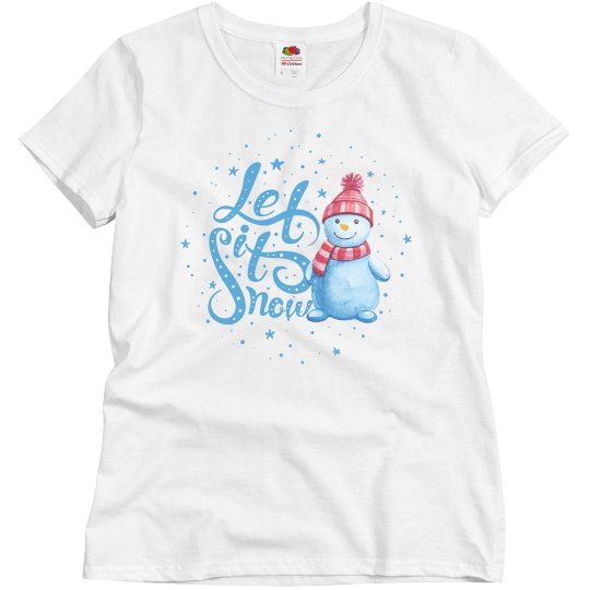 Let It Snow Christmas Snowman Let It Snow Christmas Snowman