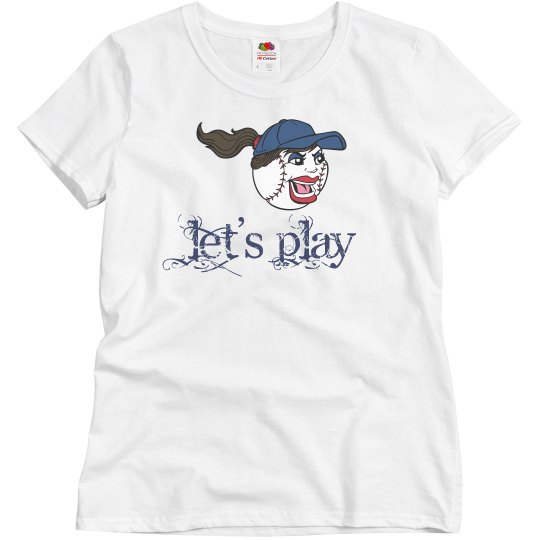 Let's Play Baseball Face Screaming Sports Athletics 