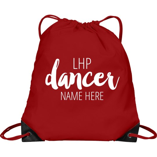 LHP Dancer Drawstring Bag with Name LHP Dancer Drawstring Bag with Name