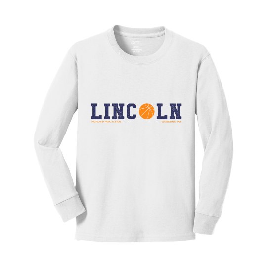 Lincoln Basketball White Longsleeve