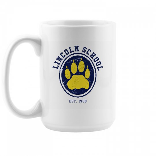 Lincoln School Paw Mug