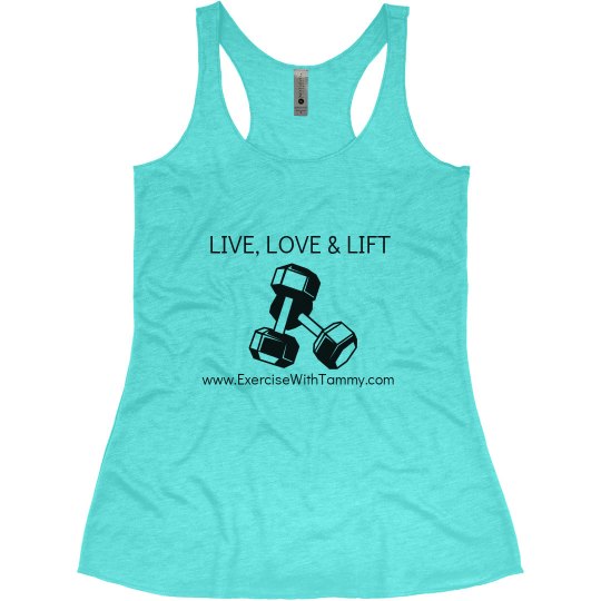 LIVE, LOVE & LIFT Blue