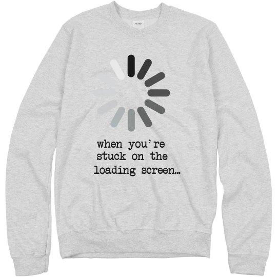loading sweatshirt