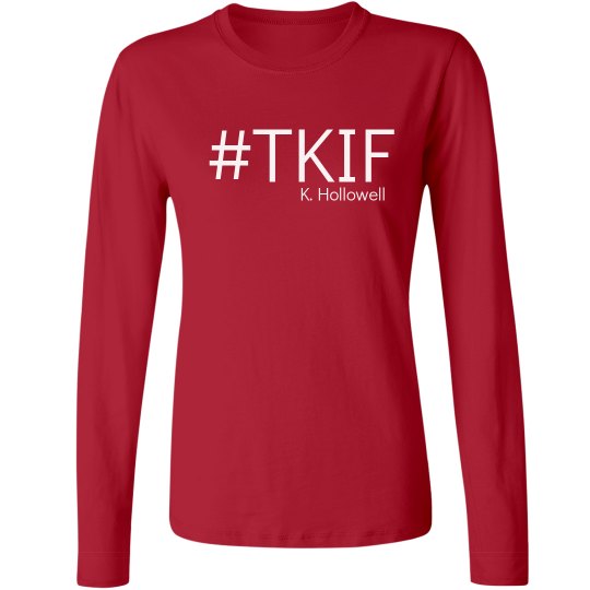Long Sleeve Red "The Key Is Fitness" Tee Long Sleeve Red "The Key Is Fitness" Tee