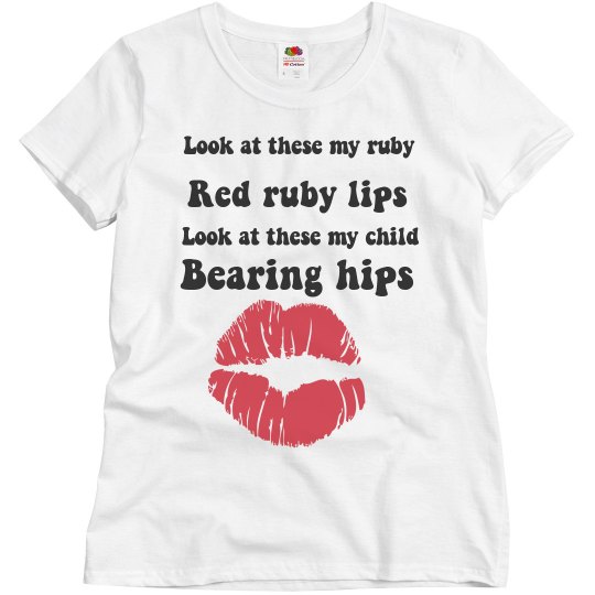 Look at these my ruby red ruby lips
