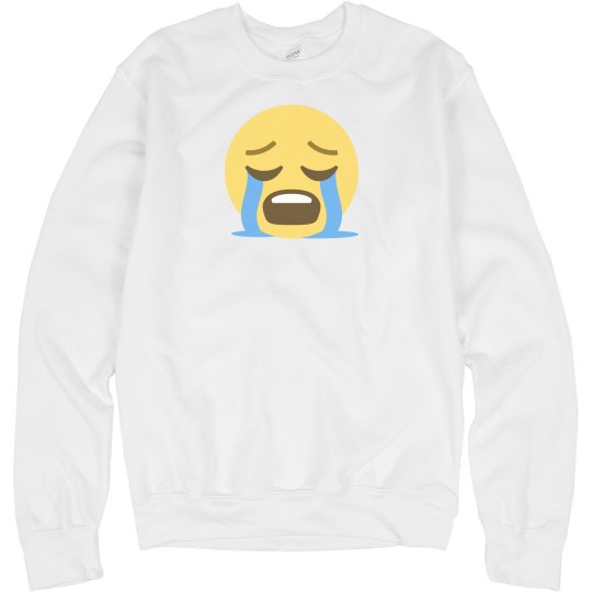 Loudly Crying Face Unisex Sweatshirt