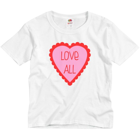 Love All Youth Valentines Day Shirt