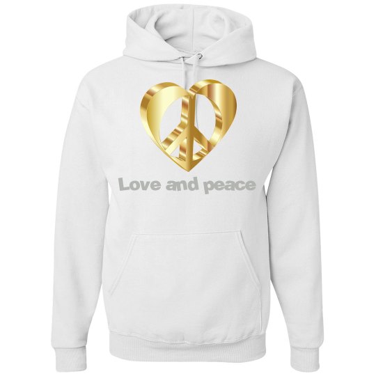 Love and peace hoodie