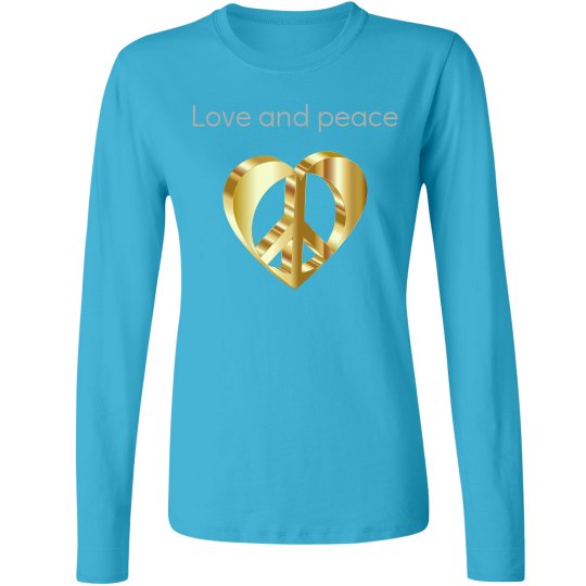 Love and peace long sleeve top