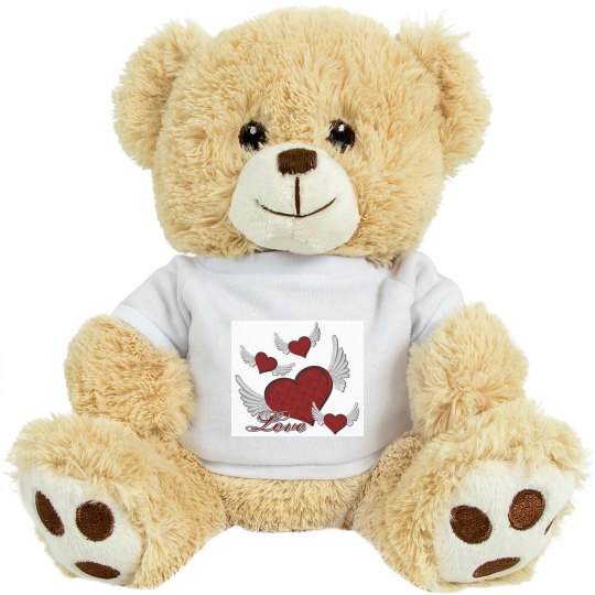 Love Hearts Plush Tiger