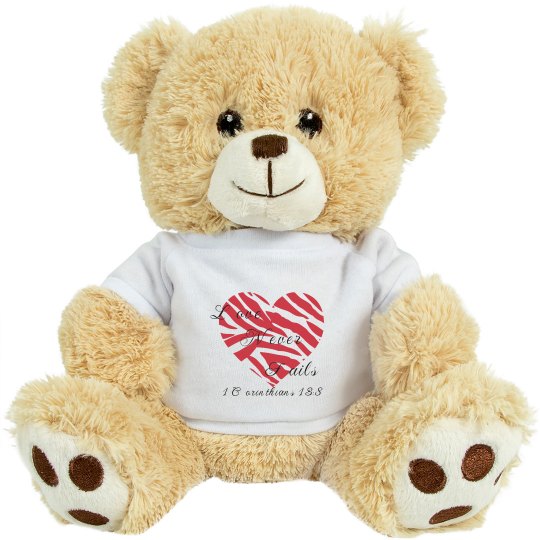Love Never Fails Teddy Bear