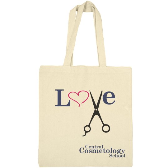 Love with Shears - Canvas Tote Love with Shears - Canvas Tote