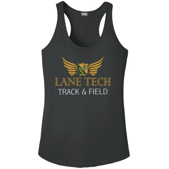 LT Track Ladies Athletic Performance Racerback Tank