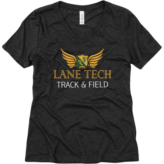 LT Track Ladies Relaxed Fit V-Neck Tee