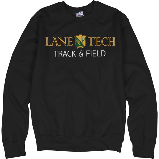 LT Track Unisex Basic Promo Crewneck Sweatshirt -Blk2