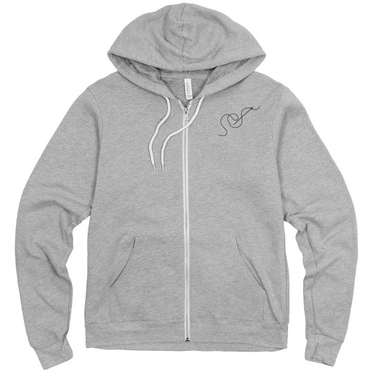 Lucy LaRue Logo Zip Up Hoodie