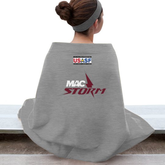 MAC Storm Grey Fleece Blanket 