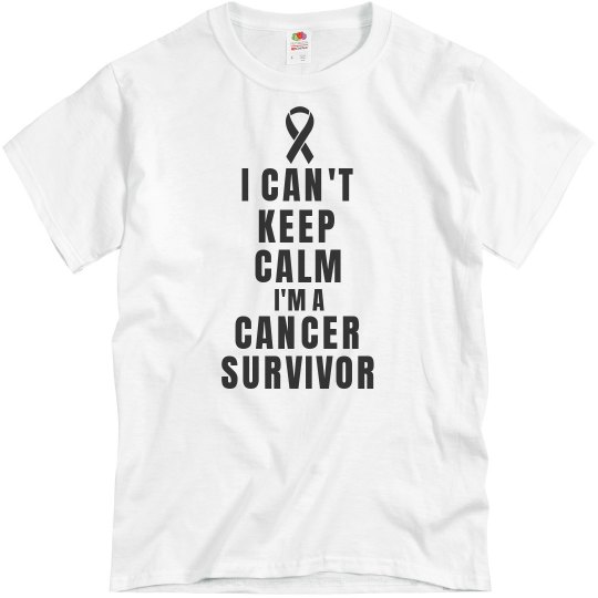 Male cancer survivor shirt