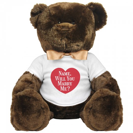 Marry Me Proposal Bear