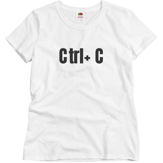 Matching Ctrl+C Mommy Tee