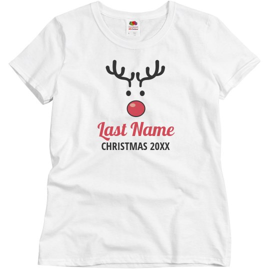 Matching Rudolph Xmas Pajamas