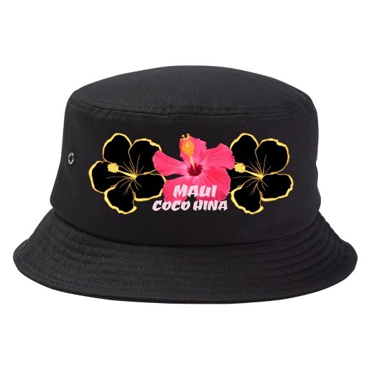 MAUI COCO HINA GOLDEN LININGS BUCKET HAT